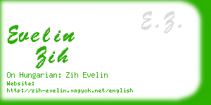 evelin zih business card
